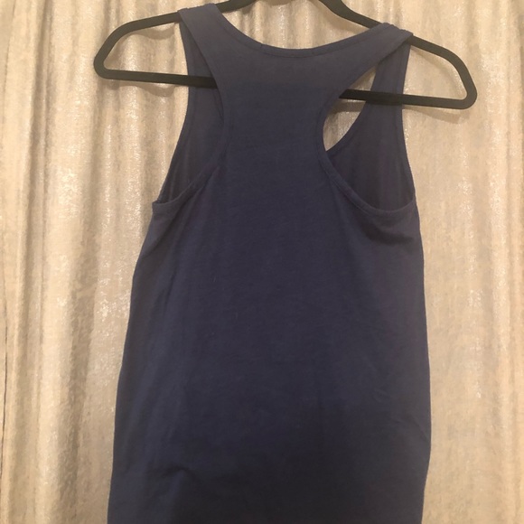 Navy Blue Racerback Tank - Picture 2 of 2